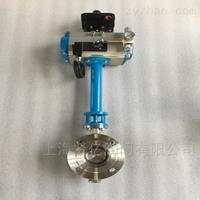 D643W-25P不銹鋼氣動蝶閥 氣動法蘭加長蝶閥